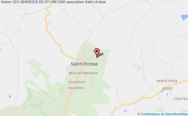 plan association Les Nemrods De St-urcisse Saint-Urcisse