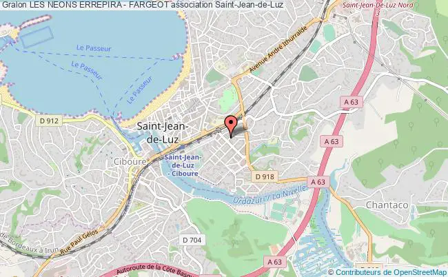 plan association Les Neons Errepira - Fargeot Saint-Jean-de-Luz