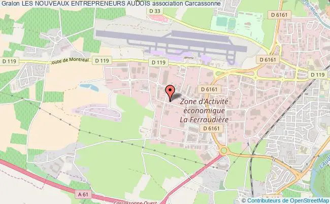 plan association Les Nouveaux Entrepreneurs Audois Carcassonne