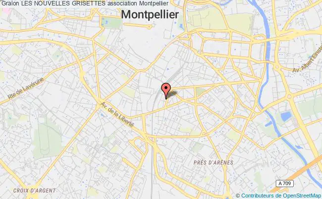 plan association Les Nouvelles Grisettes Montpellier