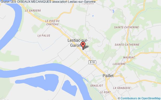 plan association Les Oiseaux Mecaniques Lestiac-sur-Garonne