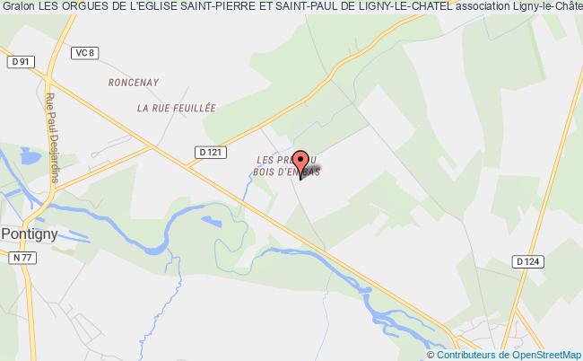plan association Les Orgues De L'eglise Saint-pierre Et Saint-paul De Ligny-le-chatel Ligny-le-Châtel