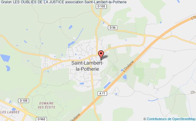 plan association Les OubliÉs De La Justice Saint-Lambert-la-Potherie