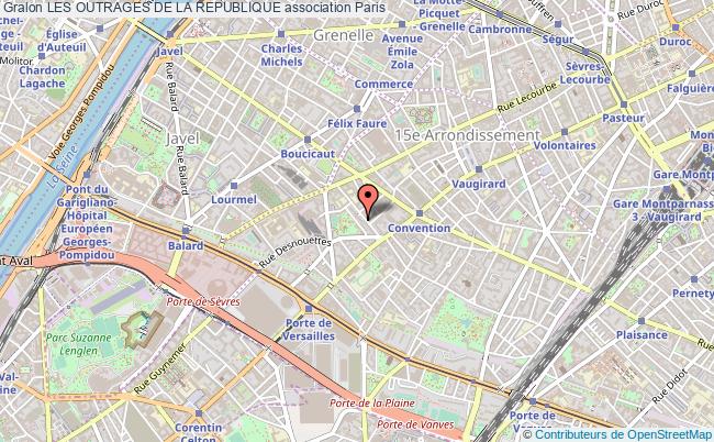 plan association Les Outrages De La Republique Paris