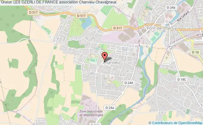 plan association Les Ozerli De France Charvieu-Chavagneux