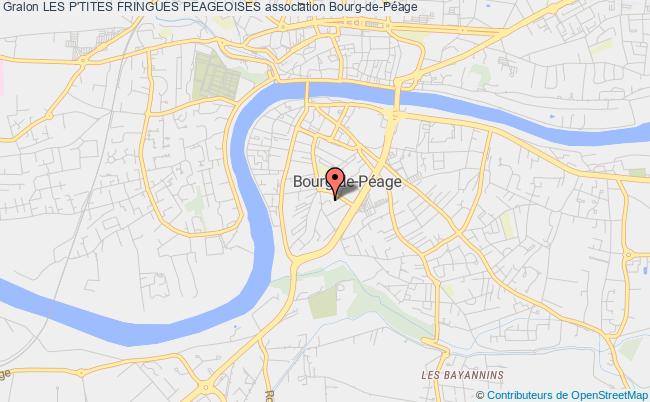 plan association Les P'tites Fringues Peageoises Bourg-de-Péage