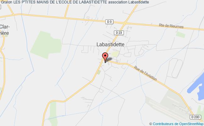 plan association Les P'tites Mains De L'ecole De Labastidette Labastidette