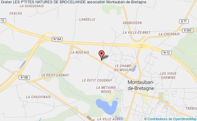 plan association Les P'tites Natures De Broceliande Montauban-de-Bretagne