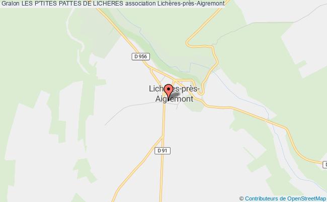 plan association Les P'tites Pattes De Licheres Lichères-près-Aigremont