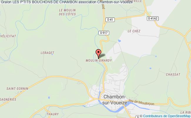 plan association Les P'tits Bouchons De Chambon Chambon-sur-Voueize