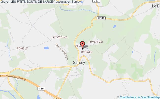 plan association Les P'tits Bouts De Sarcey Sarcey