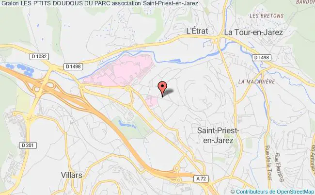 plan association Les P'tits Doudous Du Parc Saint-Priest-en-Jarez