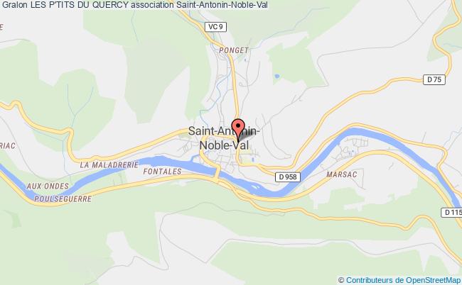 plan association Les P'tits Du Quercy Saint-Antonin-Noble-Val