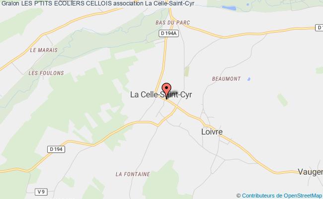 plan association Les P'tits Ecoliers Cellois Celle-Saint-Cyr