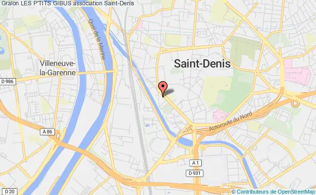 plan association Les P'tits Gibus Saint-Denis