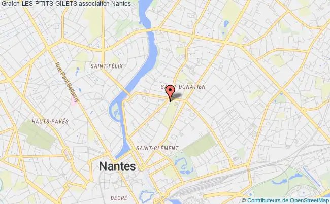 plan association Les P'tits Gilets Nantes