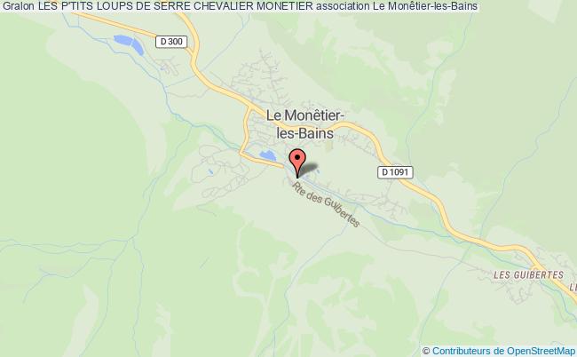 plan association Les P'tits Loups De Serre Chevalier Monetier Monêtier-les-Bains