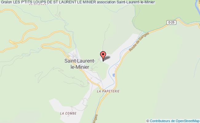 plan association Les P'tits Loups De St Laurent Le Minier Saint-Laurent-le-Minier