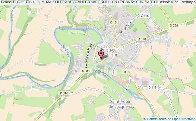 plan association Les P'tits Loups Maison D'assistantes Maternelles Fresnay Sur Sarthe Fresnay-sur-Sarthe