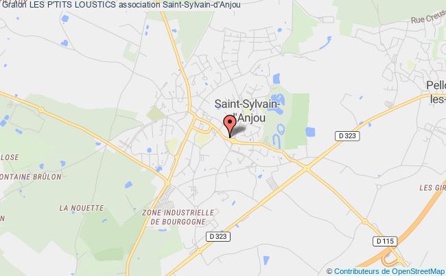 plan association Les P'tits Loustics Saint-Sylvain-d'Anjou