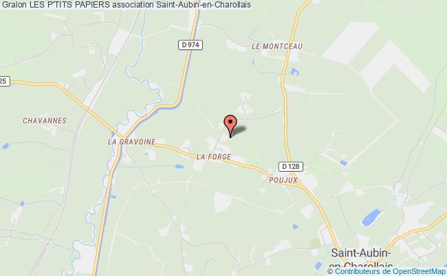 plan association Les P'tits Papiers Saint-Aubin-en-Charollais