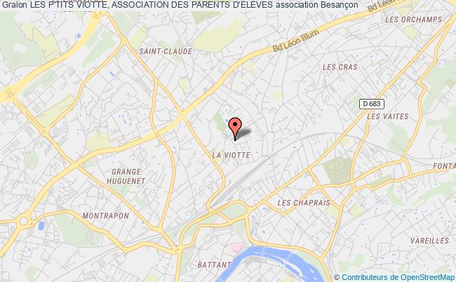 plan association Les P'tits Viotte, Association Des Parents D'ÉlÈves Besançon