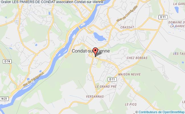 plan association Les Paniers De Condat Condat-sur-Vienne