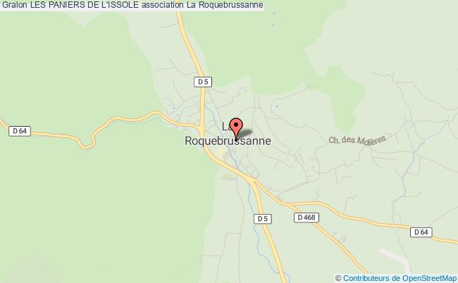 plan association Les Paniers De L'issole La Roquebrussanne