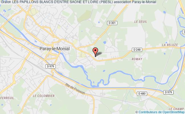 plan association Les Papillons Blancs D'entre Saone Et Loire (pbesl) Paray-le-Monial