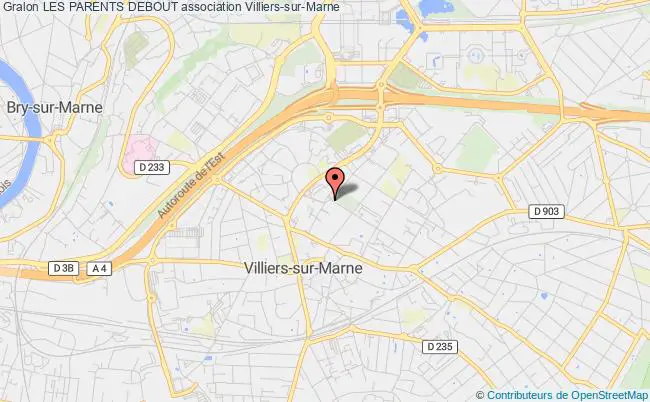 plan association Les Parents Debout Villiers-sur-Marne