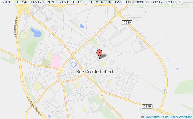 plan association Les Parents Independants De L'ecole Elementaire Pasteur Brie-Comte-Robert