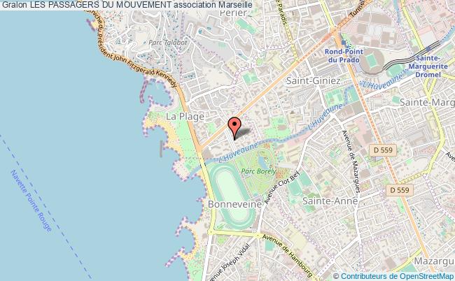 plan association Les Passagers Du Mouvement Marseille