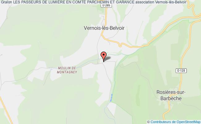 plan association Les Passeurs De LumiÈre En ComtÉ Parchemin Et Garance Vernois-lès-Belvoir