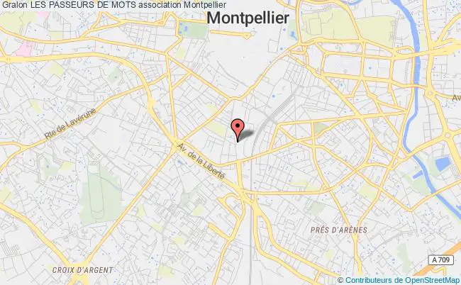 plan association Les Passeurs De Mots Montpellier
