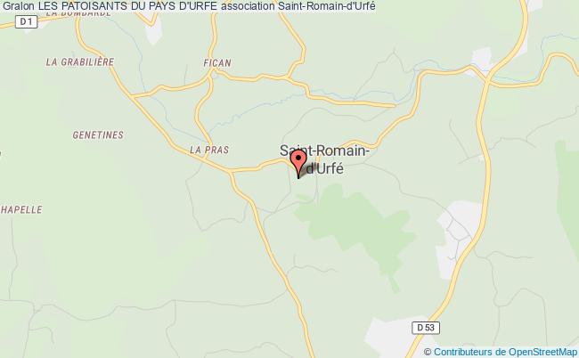 plan association Les Patoisants Du Pays D'urfe Saint-Romain-d'Urfé
