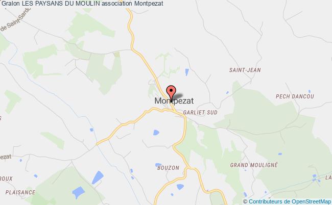 plan association Les Paysans Du Moulin Montpezat