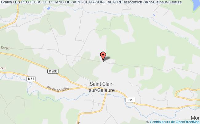 plan association Les Pecheurs De L'etang De Saint-clair-sur-galaure Saint-Clair-sur-Galaure