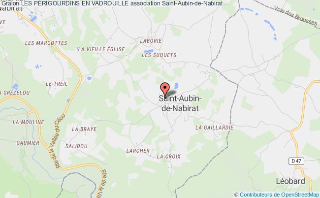 plan association Les PÉrigourdins En Vadrouille Saint-Aubin-de-Nabirat