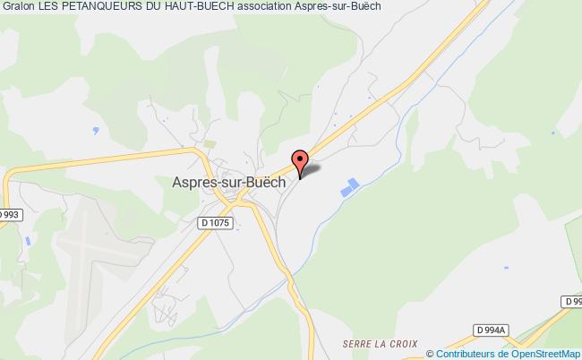 plan association Les Petanqueurs Du Haut-buech Aspres-sur-Buëch