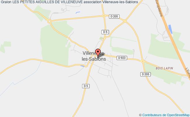 plan association Les Petites Aiguilles De Villeneuve Villeneuve-les-Sablons