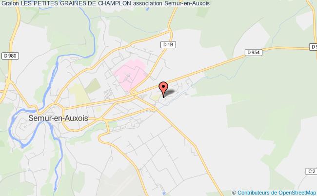 plan association Les Petites Graines De Champlon Semur-en-Auxois
