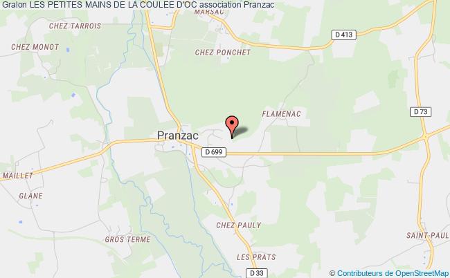 plan association Les Petites Mains De La Coulee D'oc Pranzac