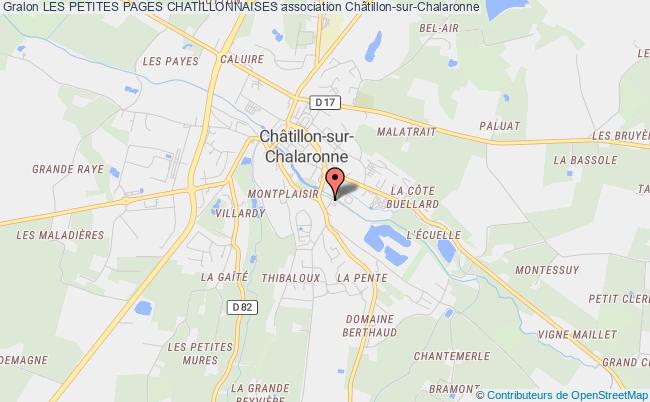 plan association Les Petites Pages Chatillonnaises Châtillon-sur-Chalaronne