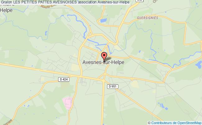 plan association Les Petites Pattes Avesnoises Avesnes-sur-Helpe