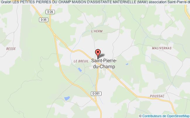 plan association Les Petites Pierres Du Champ Maison D'assistante Maternelle (mam) Saint-Pierre-du-Champ