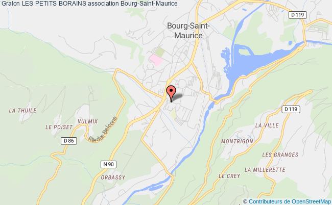 plan association Les Petits Borains Bourg-Saint-Maurice