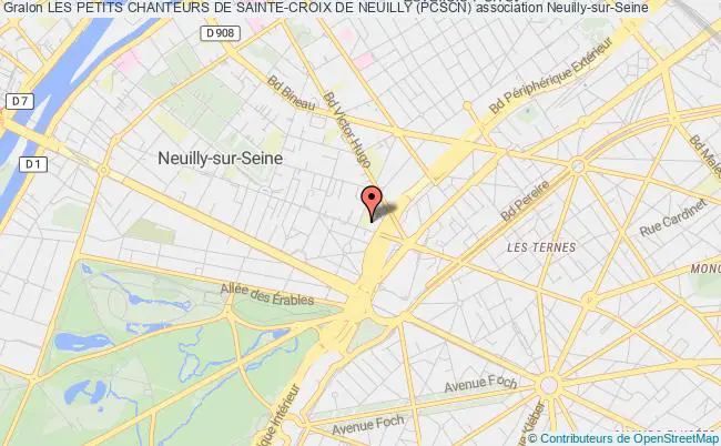 plan association Les Petits Chanteurs De Sainte-croix De Neuilly (pcscn) Neuilly-sur-Seine