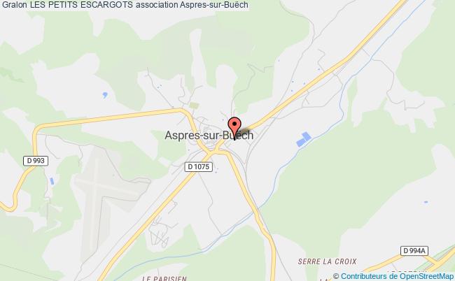plan association Les Petits Escargots Aspres-sur-Buëch