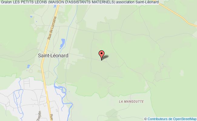 plan association Les Petits Leons (maison D'assistants Maternels) Saint-Léonard