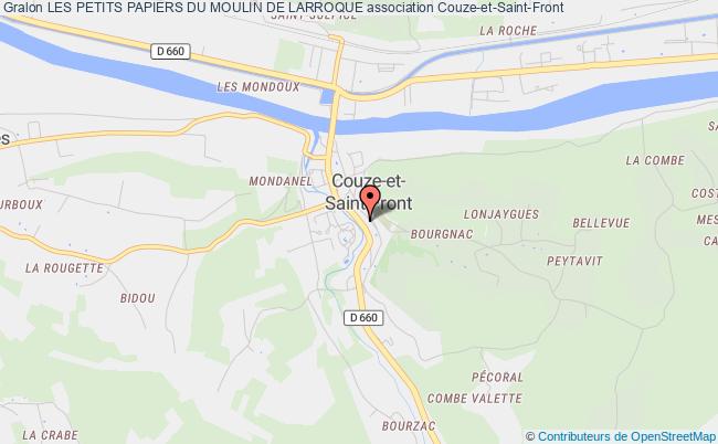 plan association Les Petits Papiers Du Moulin De Larroque Couze-et-Saint-Front